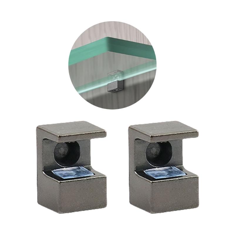 4 Stück verstellbare Glasklemmen Stabile Halterungen aus Zinklegierung Zubehör für 10 12 mm dicke Gläser in eleganten Farbdesigns