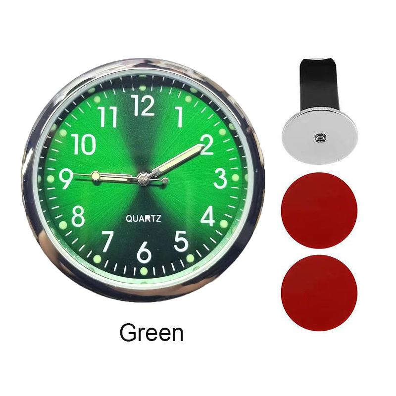 Luminous Car Clock Air Outlet  Mini Quartz Clock With Clip Auto Ornament Internal Stick-On Waterproof Watch Car Accessories Gift