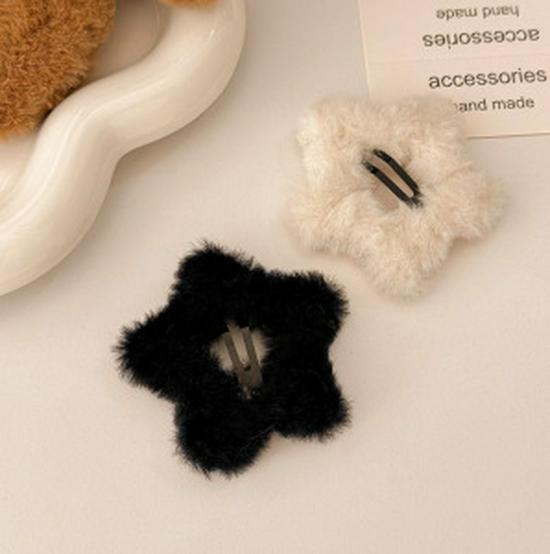 Autumn & Winter Coffee Hair Clip: Women's Seamless Duckbill, BB & Bangs Clips