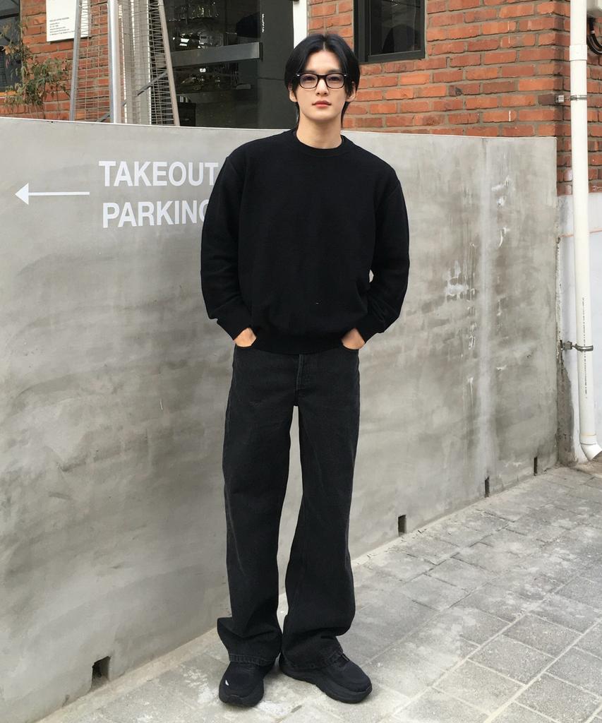 MINDBRIDGE [On] Crop Round Neck Oversized Daily Knit - 3 Colors