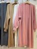 Women's Medium-Length Knit Cardigan - Spring/Autumn, Solid Color, Korean Style, Fashionable Loose Fit