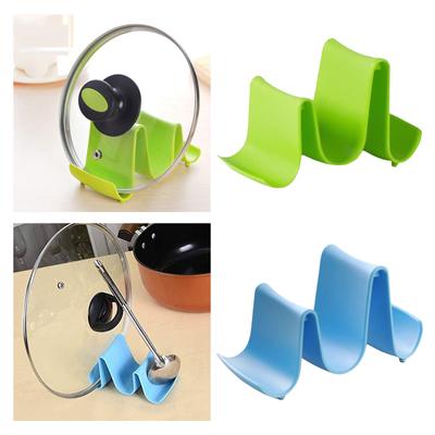 Plastic Wave Pot Cover Holder Countertop Cooking Pan Lid Stand Kitchen Accessories