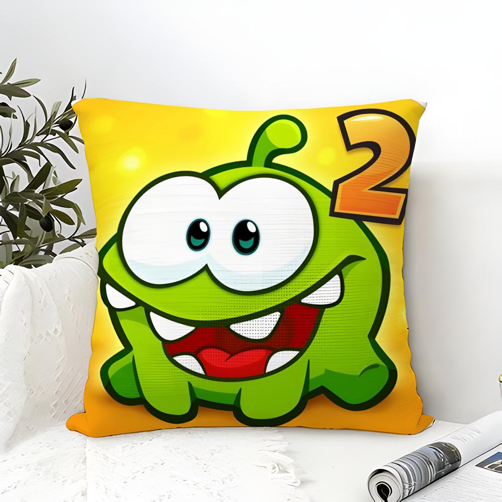Puzzle Game C-Cut The Rope 1 Pillow Case Linen Pillow Case Sofa Home Decor Cushion Cover Cushion Cove