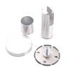 Multitool Partition Support Foot Stainless Steel Glass Fence Clamp for Public Bathroom Toilet Restroom Support Supplies