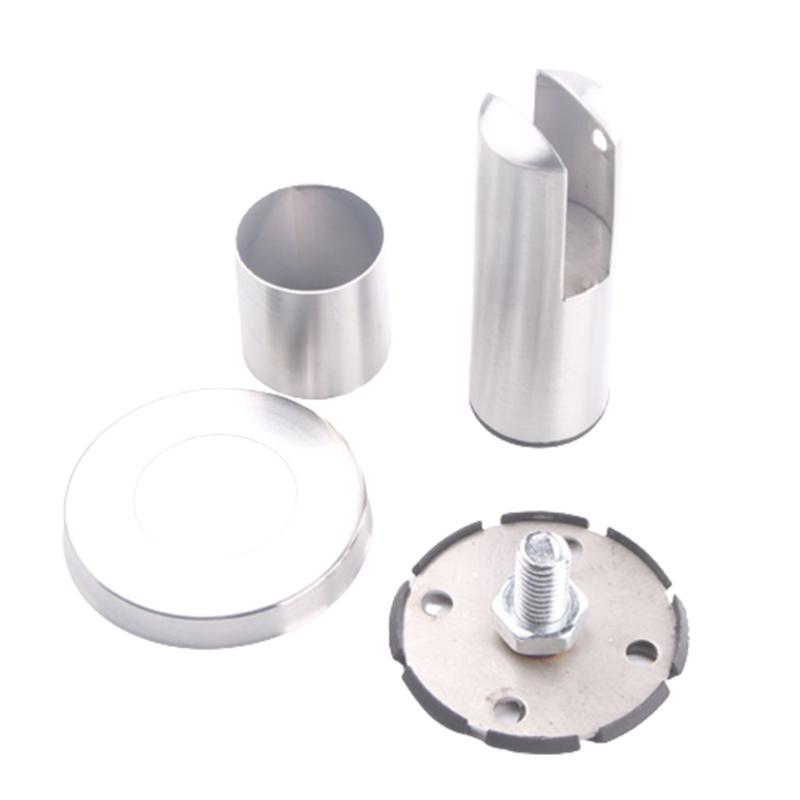 Multitool Partition Support Foot Stainless Steel Glass Fence Clamp for Public Bathroom Toilet Restroom Support Supplies