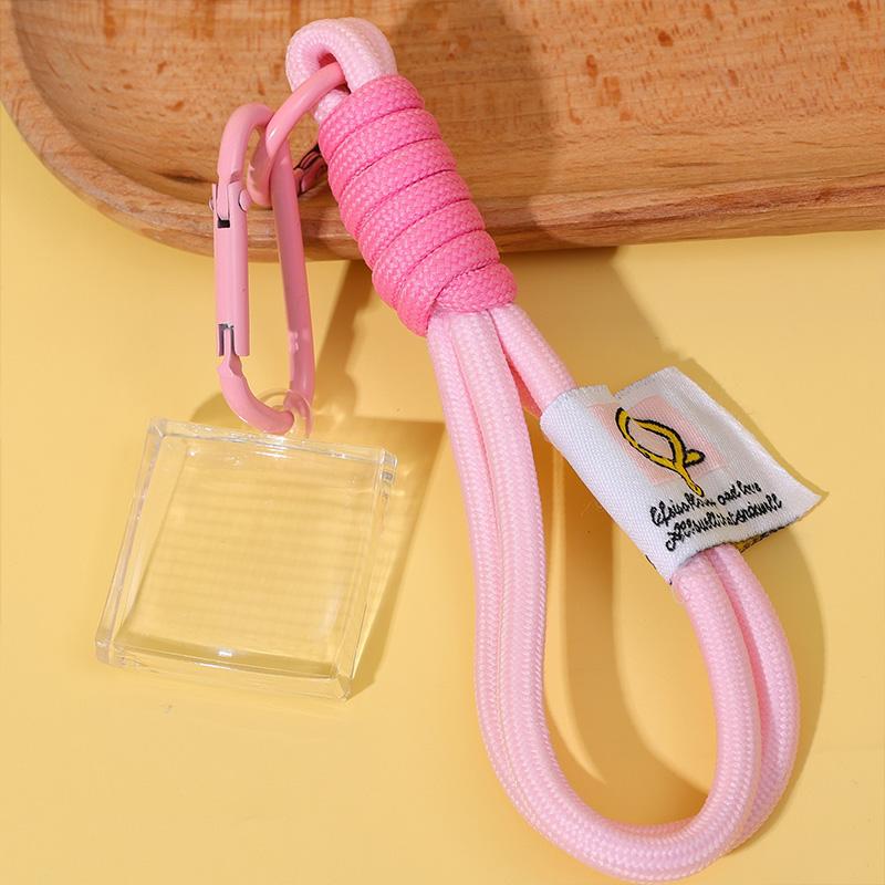 

Clear Harajuku Pixel Filter Keychain Creative Blank Acrylic Small Frame Keyring Couple Anniversary Bag Pendant Diy Accessories