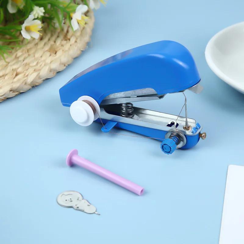 Portable Mini Manual Sewing Machine Handheld Sewing MachineHome Handheld Sewing Machine Travel Clothes DIY Stitchin Sew Tool