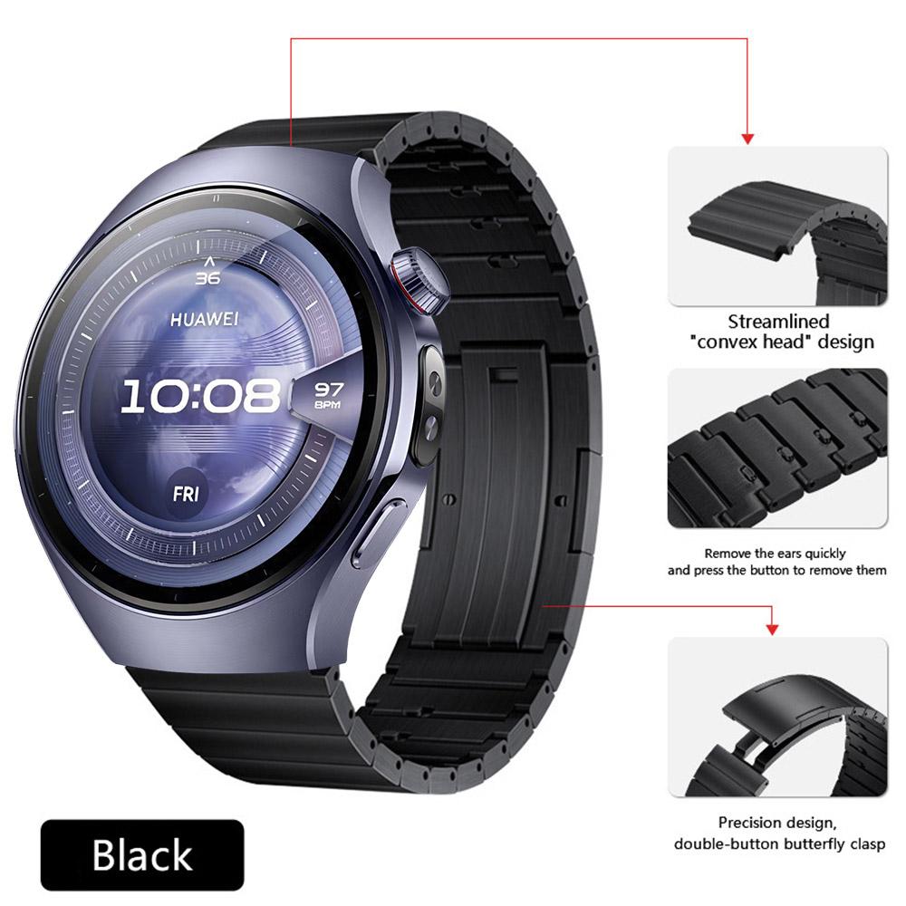 22mm Titanium Strap for Huawei Watch 5 46mm Quick-release Bracelet Watchband for Huawei Watch GT5 Pro/GT5/GT4 4 3 Pro 46mm Band