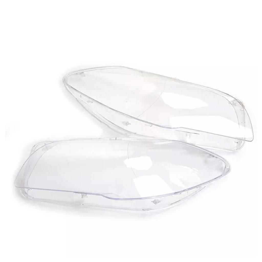 2PCS Front Headlight Lens Cover LampShade L&R For BMW 5 F10 F11 F18 10-13