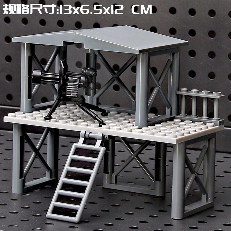 DIY Assembling Toy Building Block Model MOC Scene Armory Military Base Children Birthday Party Gift Children's Educational Toys