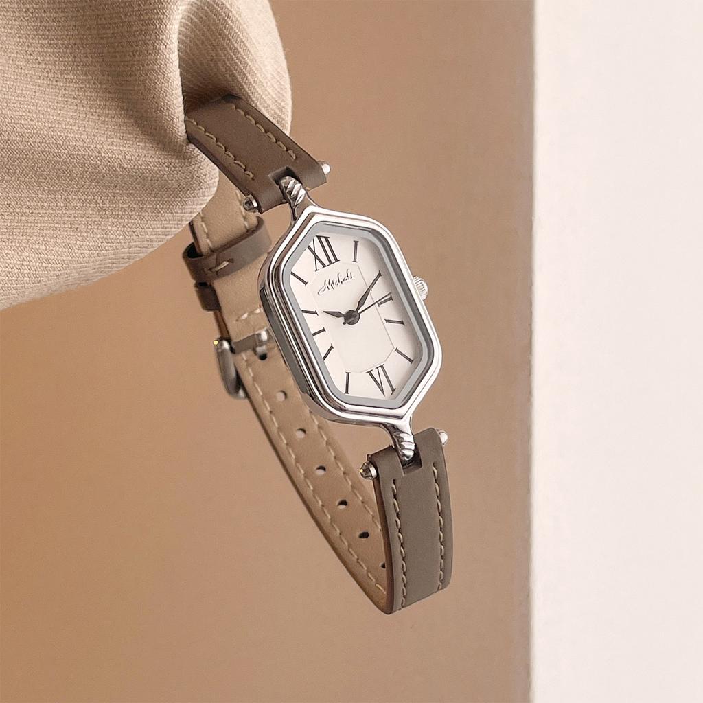 Vintage Roman Digital Luxury Watch for Women, Waterproof Leather Strap, High Quality Elegant Quartz Women's Watches Gift Clock