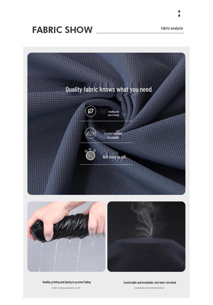 Dad's Summer Ice Silk Quick-Dry Sportswear Set - Men's Short Sleeve Father's Day Outfit