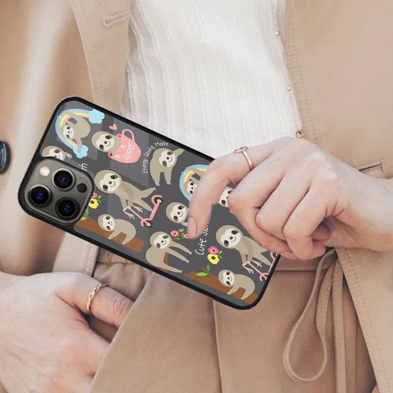 Sloth Cute Animal Magnetic Phone Case For APPLE iPhone 17 Air 16 14 13 12 Pro Max 15 Plus Wireless Charge With MagSafe Cover
