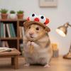 Adjustable Hamster Straw Hat Breathable Decorative Rabbit Cap Funny Fisherman Hat  Pet Festive