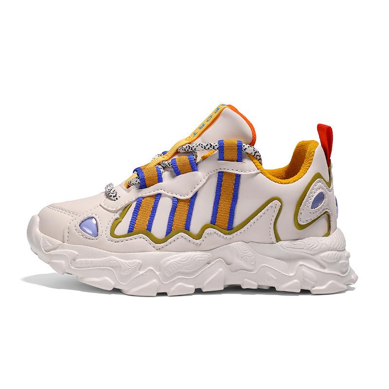 Fashion Leather Girl's Sports Shoes Autumn and Winter Children's Platform Sneakers Breathable Kids Running Shoes zapatos niña