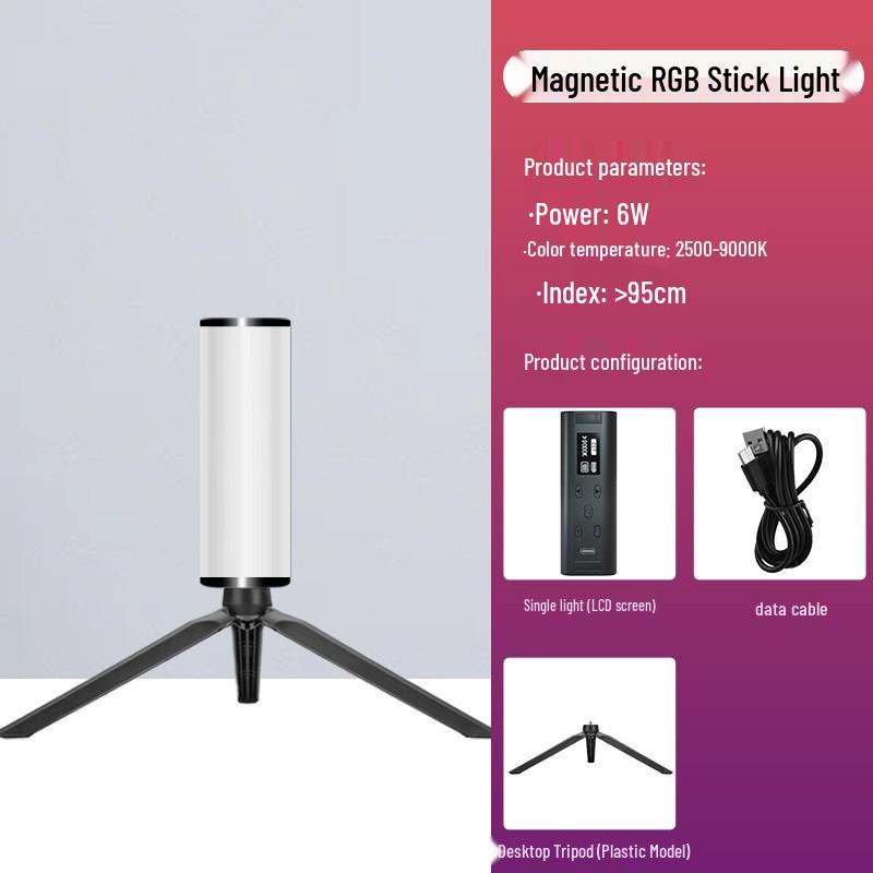 Tragbarer RGB LED Fülllichtstab für Fotografie