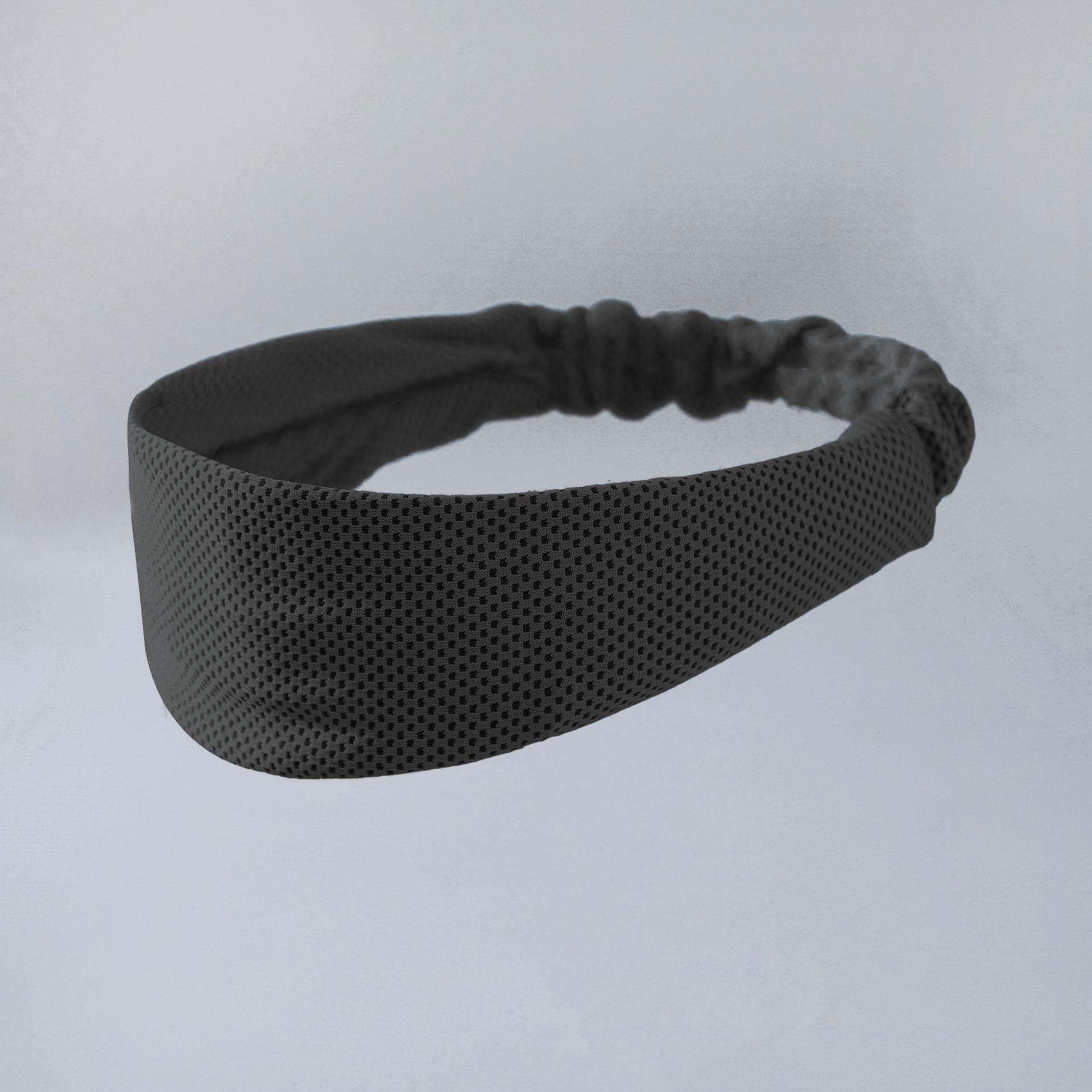 Unisex Running Fitness Sweat Absorbing Headband Basketball Sports Hair Band чёрный