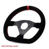 300mm Racing Steering Wheel Flat Suede Car Drift Pc Game Wheels Control Universal PCD-70mm