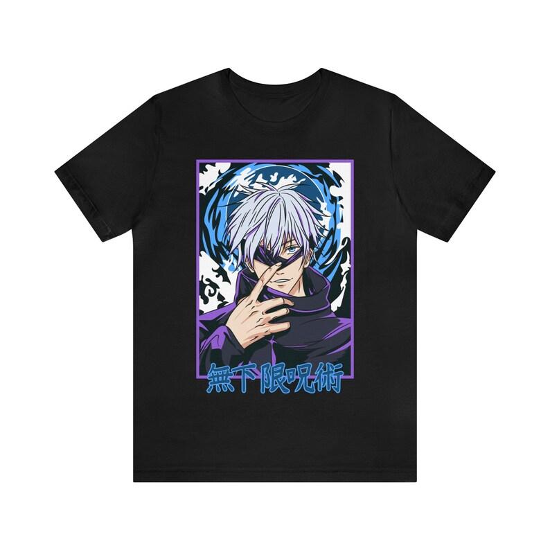 Jujutsu Kaisen T Shirt  Gojo Satoru Anime Men's Summer Cotton Women Tee Streetwear Casual Tops Oversized Classic Clothing Couple