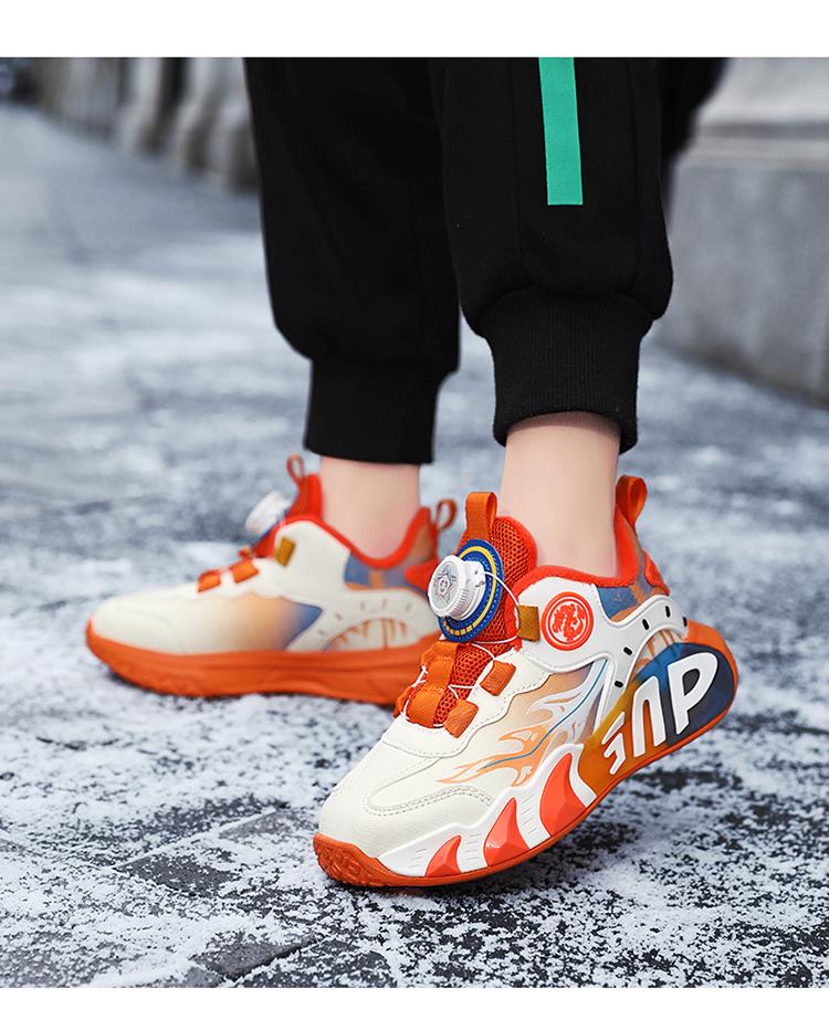 Jungen 2025 Herbst/Winter Samtgefütterte Warme Basketballschuhe für Kinder und Jugendliche