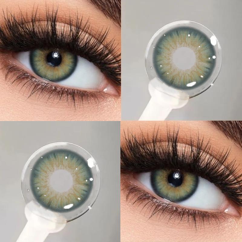 Kontaktní čočky Mill Creek 2 ks s technologií Grade Iris, řada 14,5 mm/14,0 mm, měkké hydrogelové kontaktní čočky Mill Creek, roční použití