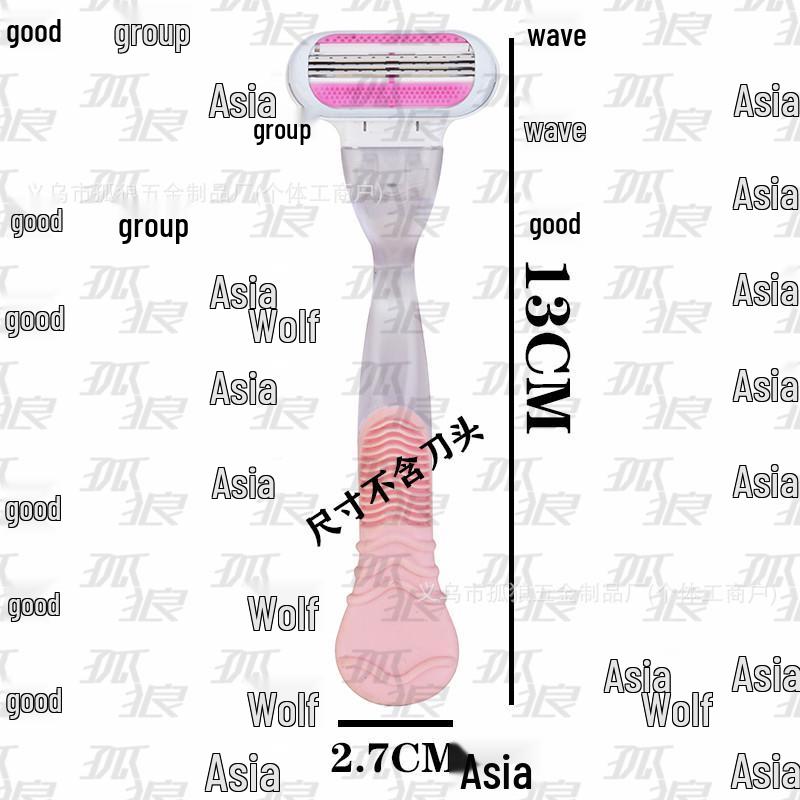 Women's Multi-layer Stainless Steel Razor for Face & Underarm Hair Removal