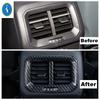 Auto Head Lights Switch / Water Cup Holder Cover Trim Accessories For VW Volkswagen Tharu / Taos 2018 -  Carbon Fiber Look