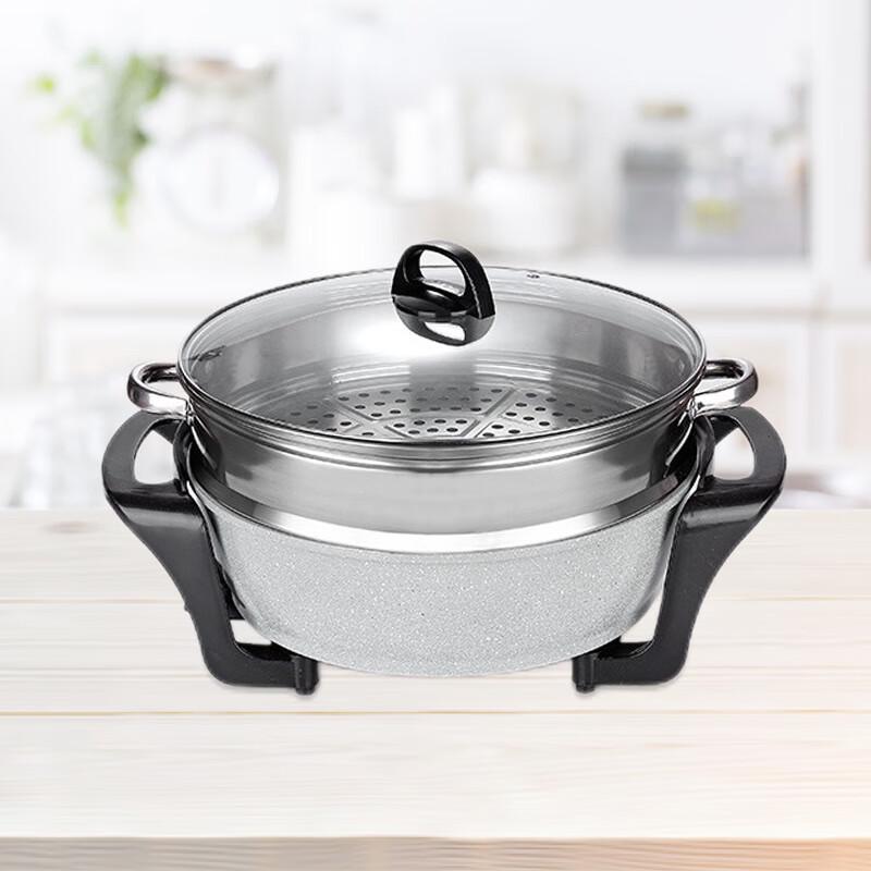 Многофункциональная электрическая плита Triceratops Maifan Stone с пароваркой.