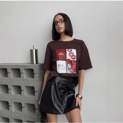 Summer Design Sense Niche Short-sleeved T-shirt Women's Lazy Style Letter Printing Casual Versatile Half-sleeved Top Ins