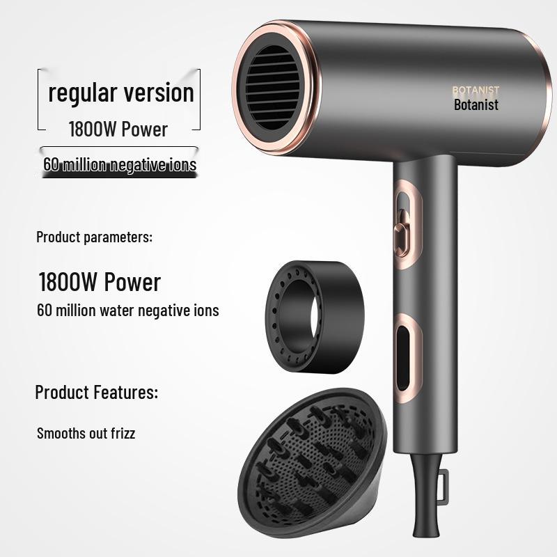 High-Power Quiet Wireless Hair Dryer with Large Airflow and Negative Ion Technology - Germany