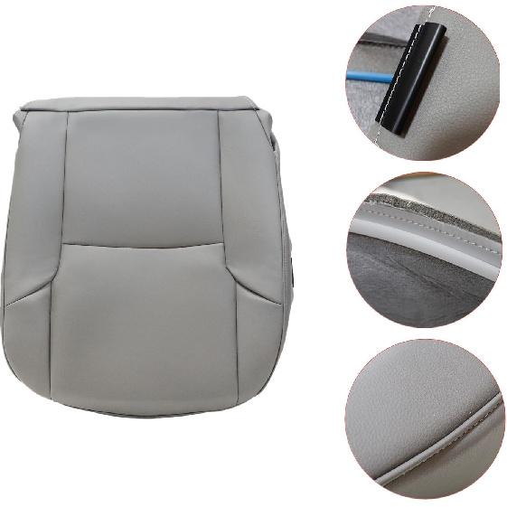 GXARTS Medium Gray Driver Side Bottom Replacement Leather Seat Cover #LB12 or FA12 Compatible with Toyota 4Runner Limited 2003 2004 2005 2006 2007