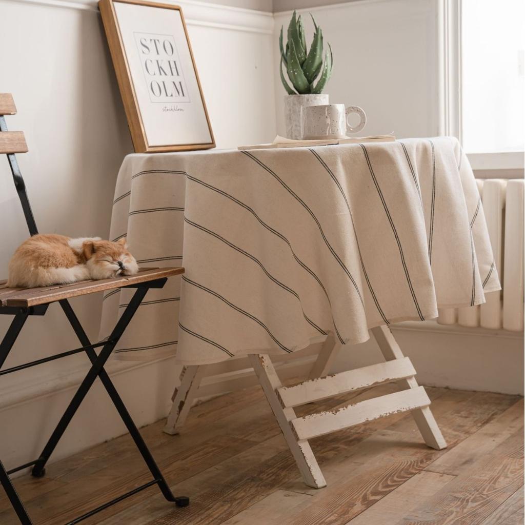 Tablecloth American Table Cloth Coffee Table Cloth Round Tablecloth Round Adhesive Table Cover for Small Round Tables, Dining Room