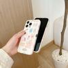 Cute Rabbit Dog Puppy Cat Bunny Cartoon Imd Couple Phone Case For Iphone 14 13 Pro Max 11 12 Promax Back Cover Rainbow Happy