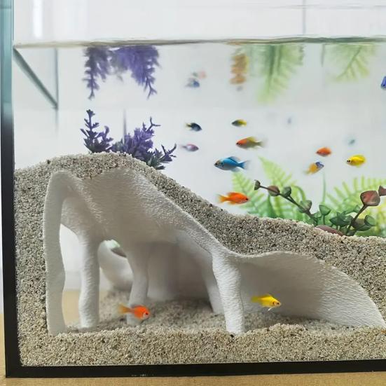 Rohová jeskyně do akvária Mangrovník Úkryt pro ryby pod štěrkem Jeskyně Dekorace do akvária Úkryt pro domácí mazlíčky pro ryby Krevety Sumce Sekavce Kuhli