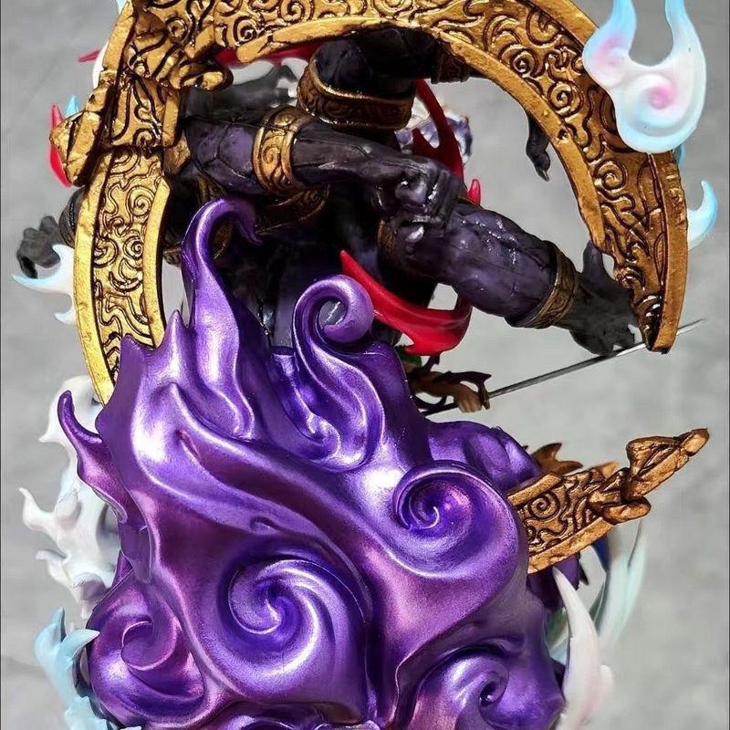 One Piece Roronoa Zoro Hell Form Action Figure Pvc Material Exquisite Details Collectible Model For Fans Anime Character Statue