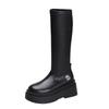 Qiao Feifei Boots Women's New High-end Foreign Thick-soled Boots Elastic Sleeve High Boots