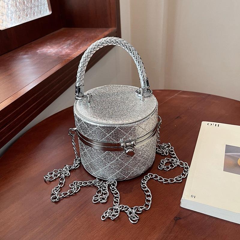 Mini portable lipstick bag women's summer new fashion diamond lock exquisite messenger bag