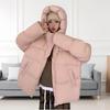 Down jacket women's winter new short hooded bread jacket duck down fashion versatile warm jacket