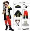 UPENC Pirate Halloween Costume Set for Caribbean with Sword and Skull and Pirate Size Perfect for and Performances Kids, Pirates, Print, Eyepatch,