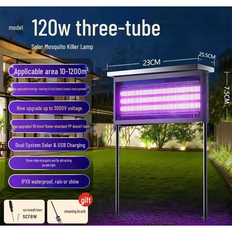 Solar Outdoor Bug Zapper and Insect Killer