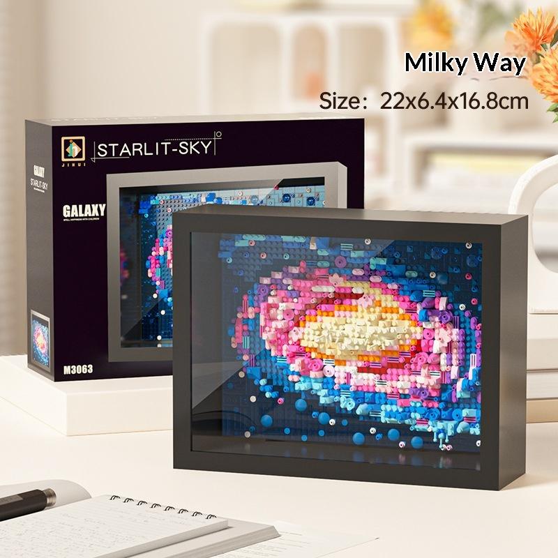 Framed Building Block Art DIY Micro