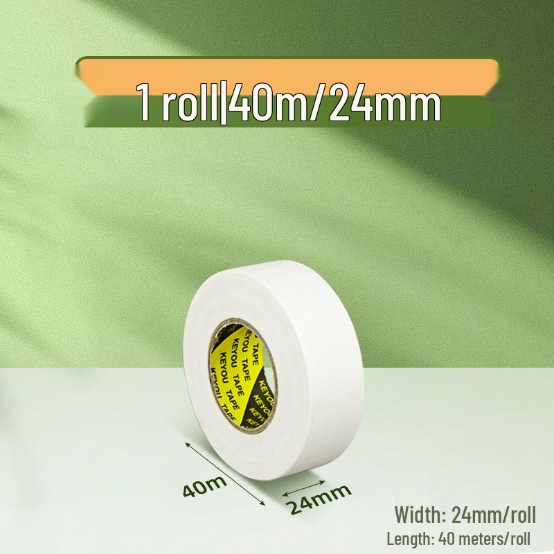 Residue-Free White Texture Paper Tape for Art Students - Decorative Edge Sealing & Spray Painting Masking Tape