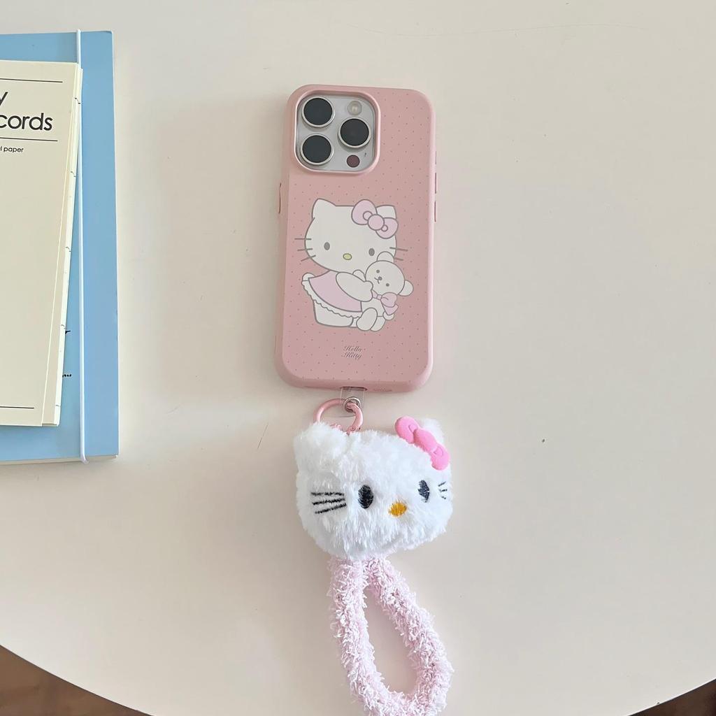 Pinke Linien KT Katze iPhone 16 Pro Max/14/15/17 Pro Schutzhülle von Apple