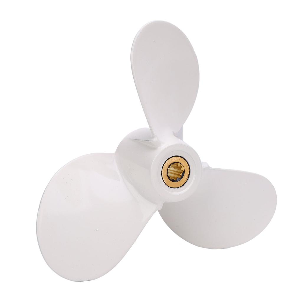 6F8 45942 01 Outboard Boat Propeller 3 Blades Metal 2 Stroke Propeller for Outboard Motors