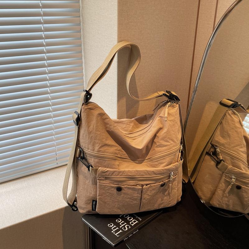 

Large-Capacity Messenger Bag, Men S Handbag, Junior High School Student, High School Student Backpack, Shoulder Bag, Class Tutoring, Carrying Book Bag хаки