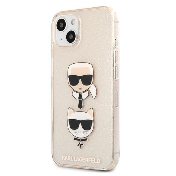 Karl Lagerfeld KLHCP13SKCTUGLGO iPhone13 mini 5.4" gold/gold hardcase Glitter Karl`s & Choupette