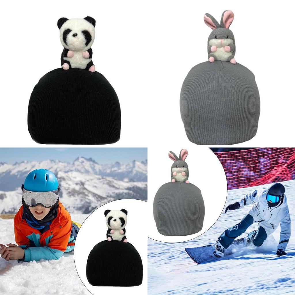 Animal Ski Helmet Cover Decorative Gift Keep Warm Winter Skiing Helmet Cover