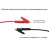 Flexible PVC Wire Banana Plug To Alligators Clip Test Lead for Researcher