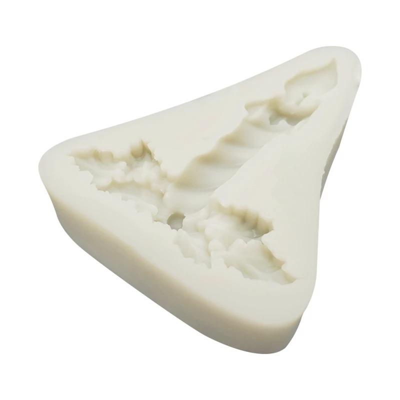 

2 шт. Рождественская свеча силиконовая форма изысканные принадлежности для ужина при свечах гипсовая полимерная глиняная форма смоляные поделки форма