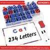 English Alphabet Magnet Tiles: Uppercase & Lowercase Letter Stickers for Kids' Education